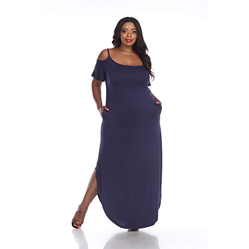 white mark Women's Plus Size Lexi Maxi Dress