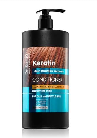 Acondicionador Reestructurante con Queratina, Arginina y Colágeno – 1000 ml – Hidratación y Reparación Capilar – Para Cabello Seco y Dañado