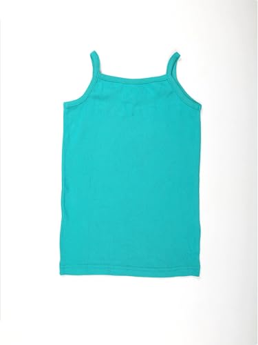 Image of KiddoPanti Girls 100% Cotton Rib Solid Camisole Tank Top Pack of 3