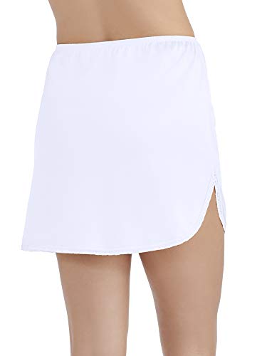 Vanity Fair Womens Everyday Layers Single Slit Half Slip, Star White, Small (14" Length) #TOP2