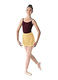 Mirella Women's Georgette Wrap Dance Skirt, Buttercup, One Size