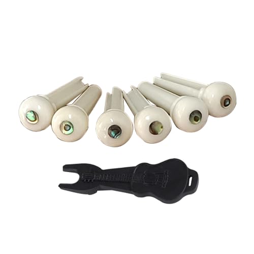 1 Set Bone Bridge Pins String Instrument Accessories Guitar Bridge Pins String Guitar Parts Bone Texture For Guitar
