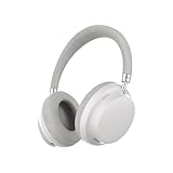 Raycon Essential Bluetooth Headphones - Over The Ear, Active Noise Cancelling Wireless Headphones + Awareness Mode, Bluetooth Headset with Mic, 50 Hours of Battery Life (White)