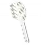 Gadjit Pasta Strain & Serve – Pot Strainer and Pasta Server, Two-Sided Kitchen Tool for Draining, Lifting & Serving Pasta – Multipurpose, Space-Saving Cooking Essential (White)