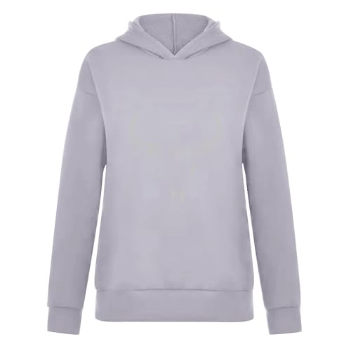 Moletom feminino com capuz gráfico grande 2024 moderno de manga comprida confortável para outono com