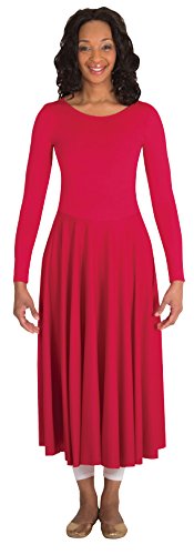 Long Sleeve Fire Dress - Girls White / 12_14 #TOP1