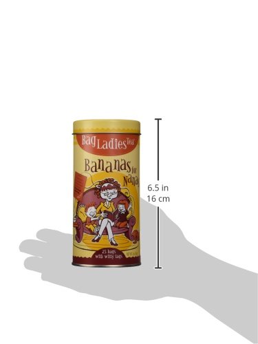 Bag Ladies Tea Bananas For Nanas Tea Tin, 25 Teabags Of English Breakfast Tea #TOP4