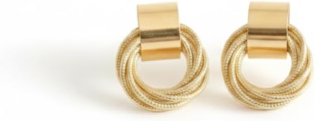 ZYRA Gold Plated Modern Earrings for Women Lightweight Everyday Jewelry Gifts for Women