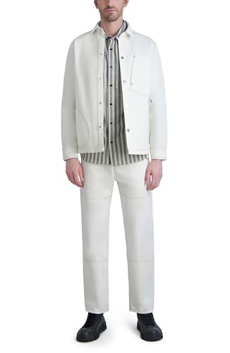 KARL LAGERFELD Men's Contrast Stitching Carpenter Denim Pant