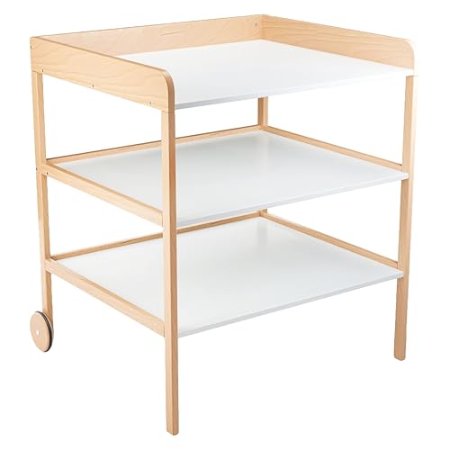 Geuther Wickelregal Clara XL | Baby Wickelkommode aus Buchenholz | Baby...