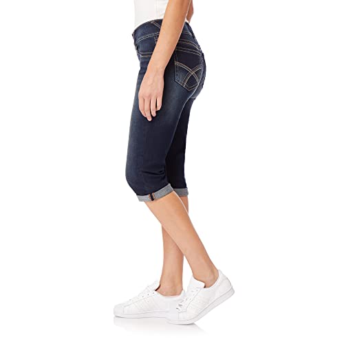 WallFlower Women's Luscious Curvy 17" Capri Mid-Rise Insta Stretch Juniors (Standard and Plus)2