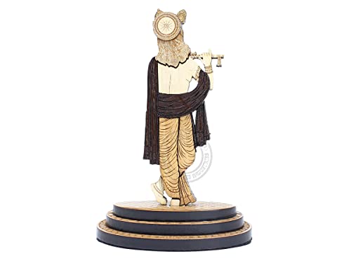 Estatua de Madera Lord Krishna 10.7 cm Multicapa miniatura 5