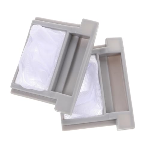 DIKACA 2 Piezas Pantalla De Filtro De Lavadora Con Filtros Bolsas Limpieza Hilas Removedores Pelo Malla Plano Lavar Reutilizable Neto Para Cabello Limpio Filtrar Colador El Plastico