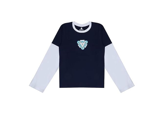 Image of Clotth Theory Boys Printed Bio Washed Cotton Full Sleeve T-Shirt for Boys
