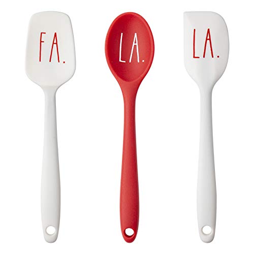 Rae Dunn Collection 3 Piece Mini Silicone Holiday Spatula Set- by Cook with Color