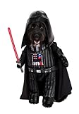 Star Wars Darth Vader Pet Costume | Dog Bodysuit with Cape, Helmet for Halloween Party and Role Play Fun M