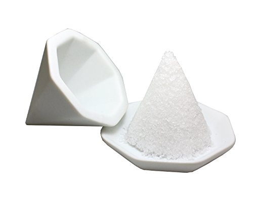 Kamidana no Sato [Mori Salt Set] Octagonal Salt Set with 5 Small and Unglazed Octagonal Plates - White