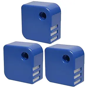 Macaberry PDC51V1 Demineralization Cartridge Compatible with Protec Humidifier Model V4600, V5100 and VUL575, Works to Collect White Dust, Pack of 3, Blue