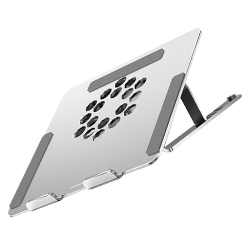 Base ajustable de aluminio para notebook con ventilador miniatura 1