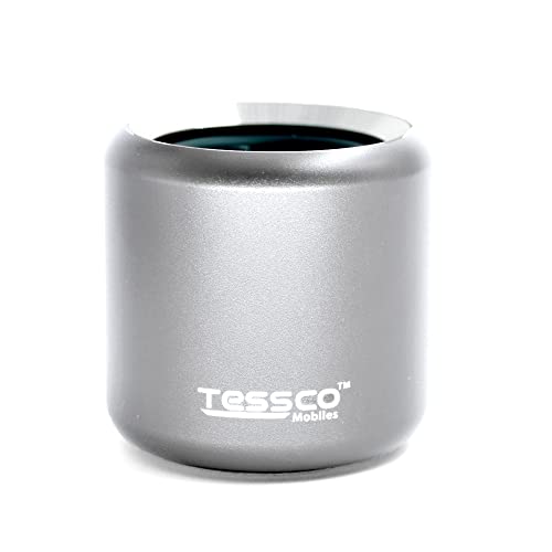 Image of (Tessco FS-339) Mini Wireless Bluetooth Speaker | IPX5 Waterproof | DSP Technology | Stereo Surround Sound | Portable Speaker Compatible with Phone, Tablet, TV (Silver)