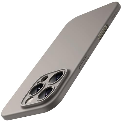 Image of JETech Slim Case for iPhone 16 Pro Max, Natural Titanium | Camera Lens Protection, Ultra-Thin Matte Finish, Lightweight Minimalist Cover