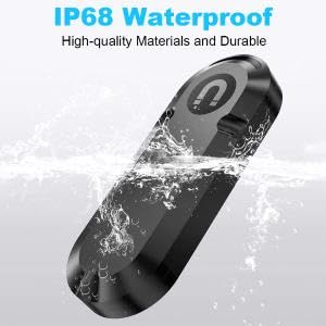 Image of ZORBES Magnetic DIY Tracker Case, Compatible with Airtag, DIY GPS Tracker Housing, Battery Operated, Waterproof Design, Modified AirTag Module Enclosure with Keyring, Double Sided Adhesive Tape