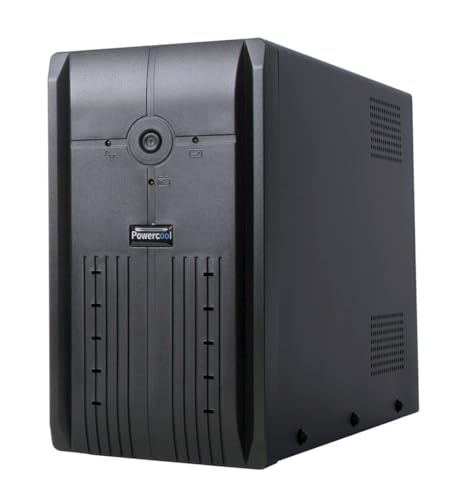 Powercool Smart UPS 1000VA/600W 3x UK Plug Socket 3x IEC 2x RJ45 USB LED Display