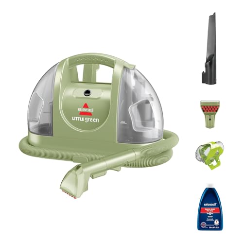 BISSELL LITTLE GREEN 4098K Portable Carpet Cleaner Removes Tough Stains from Carpets Upholstery & Cars | 2-Year BISSELL Warranty