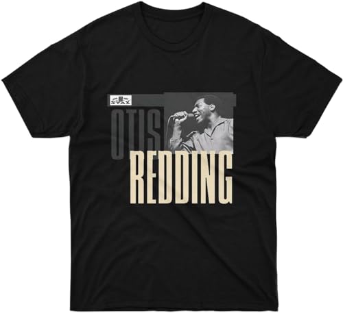 Photo de ROU T-shirt Otis Manches Ami Redding Chemises Courtes Événement Grande Chemise Garçon Unisexe Cadeau pour Homme Tee Fille Femme Fantaisie Famille Multicolore, Noir , M