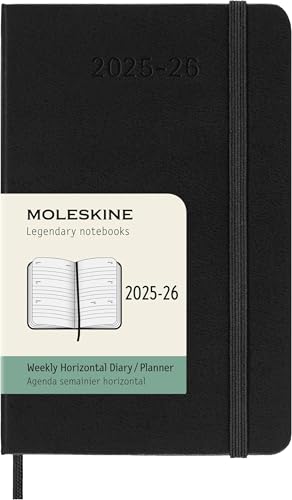 Moleskine Classic 18 Month 2025-2026 Weekly Horizontal Planner, H...
