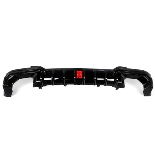Difusor trasero con luz LED para X3 G01 2022-2024 spoiler negro brillante