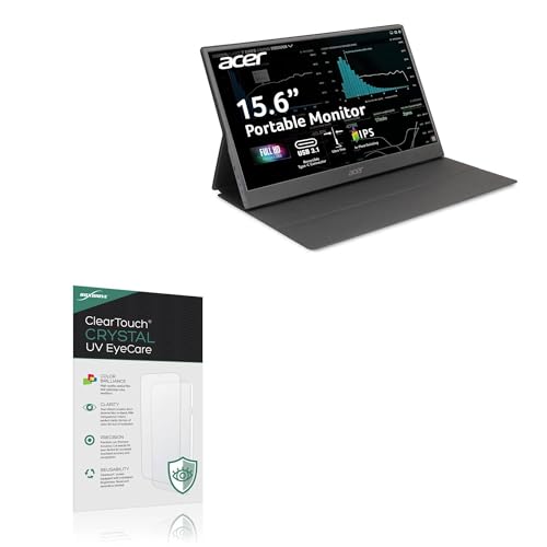 BoxWave Screen Protector Compatible With Acer PM161Q ABMIUUZX (15.6 in) - ClearTouch Crystal Anti-UV EyeCare (2-Pack), Filters out Harmful Blue Light Reduce Fatigue