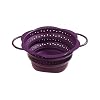 Passoire Lave-vaisselle Kochblume Passoire Pliable En Silicone L - Anthracite | Résiste à -40°C à 300°C | Lavable Lave-Vaisselle Passoire Résistant Chaleur
