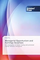 Managerial Opportunism and Earnings Surprises 3639760840 Book Cover
