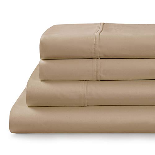 Exclusive TRANQUIL NIGHTS 1000 Thread Count Full Size Cotton Sheet Set, Taupe - 4 Piece 100% Supima Cotton Sheets - Soft, Silky & Luxurious Sateen Weave, Fits Mattress Up to 20 inches Deep Pocket Flash Deals - 40% OFF TRANQUIL NIGHTS 1000 Thread Count Full Size Cotton Sheet Set, Taupe - 4 Piece 100% Supima Cotton Sheets - Soft, Silky & Luxurious Sateen Weave, Fits Mattress Up to 20 inches Deep Pocket