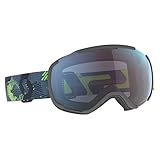 Scott Faze Ii Goggle Blau, Skibrille, Größe One Size - Farbe Ultralime Green - Storm Grey - Enhancer Blue Chrome