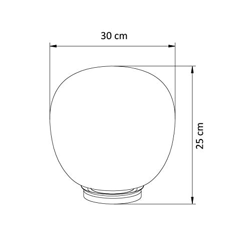 Lampada Sfera Vetro Affumicato Vintage - Echoes