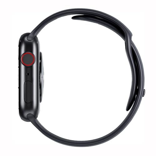 Image of Apple Watch Series 7 (GPS, 41mm) Midnight Aluminum Case with Midnight Sport Band, Regular (Renewed)