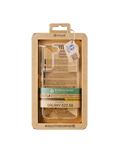 Étui Samsung Galaxy S22 5G transparent Muvit Recicletek