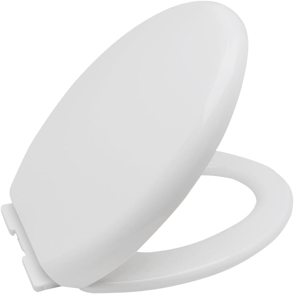DAYAO Premium Elongated Toilet Seat with Cover Quiet Close, Quick ...