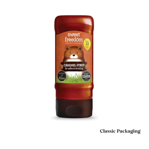 Sweet Freedom Caramel Syrup - 350 g | Natural Great Taste With Sweetness Derived from Fruit | Ideal for Coffee, Baking & Dessert | No Preservatives or Allergens | Vegan | Only 13 Kcal Per Teaspoon