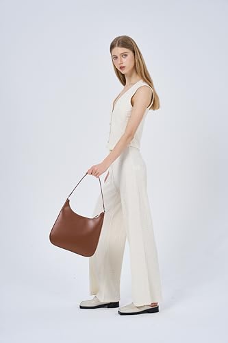Image of Crescent Bag Shoulder Bag Trendy Purses for Women 2026 with Zipper Closure