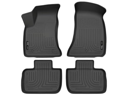 Husky Liners Weatherbeater Floor Mats | Fits 2011-2024 Chrysler 300 & Dodge Charger (Rear Wheel Drive only) | Front & 2nd Row, 3-pc Black - 98061 by Husky Liners - Used condition - US$77.72