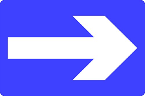 Preisvergleich Produktbild Einwegverkehrs-Sicherheitsschild 3 mm Aluminiumschild ausgestattet mit 2 Streifen Kanal auf der Rückseite zur Montage am Pfosten 300 mm x 200 mm.