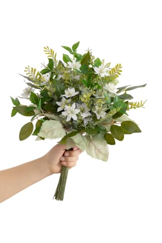 Ling's moment Artificial Flower Greenery Combo, Faux Floral Stems, 66pcs