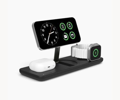 Image of Nimble Podium 3-in-1 Wireless Charging Station, 25W Charging, Qi-Enabled
