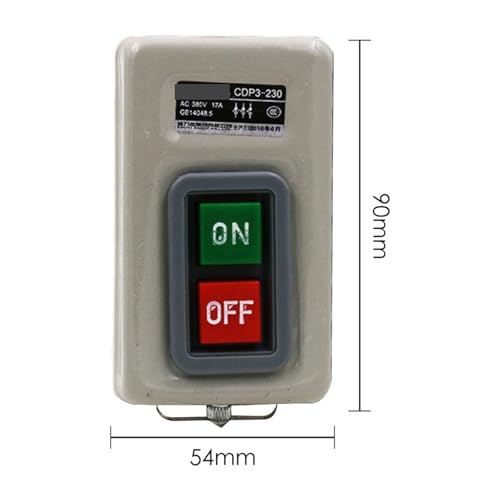 Interruptor trifásico 380V con botón de hebilla para inicio seguro 2