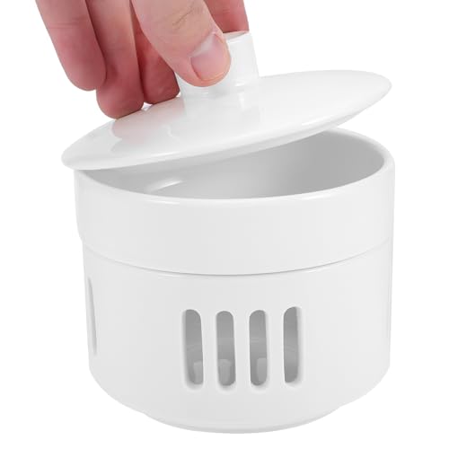 Bol chauffant décoratif céramique blanche pour soupes chaudes à table