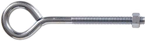 The Hillman Group 519 Eyebolts with Nuts, 3/8 x 6-Inch, 4-Pack , Zinc