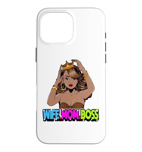 Wife Mom Boss Mother Woman Mommy Mothers Girls Women Day Ma �X�}�z�P�[�X iPhone 16 Pro Max �p